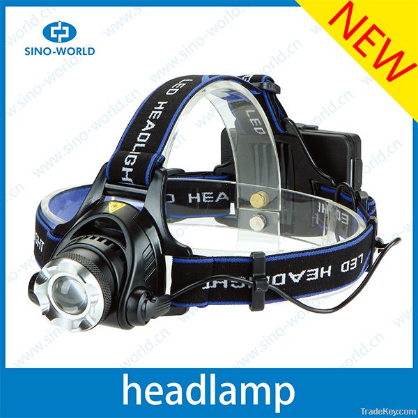 CREE T6 LED high power headlamps with a bicycle stand