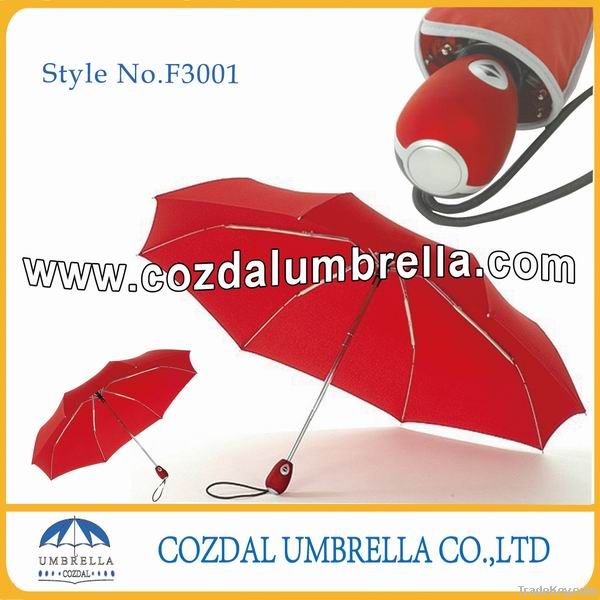 auto open and close 3 fold umbrella