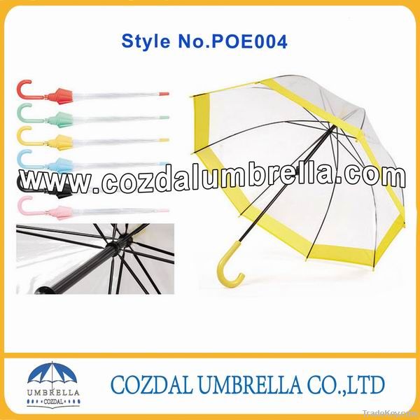 dome shape transparent poe umbrella