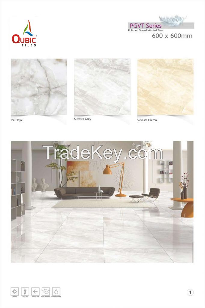 600x600 Glaze Polished Porcelain Tiles