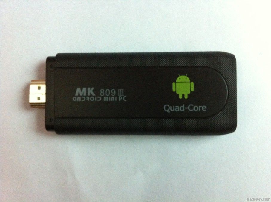 old Mk809III Quad Core Android TV Box Mini PC Rk3188 Bluetooth WiFi HD