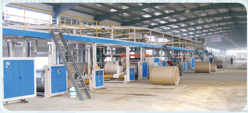 corrugated cardboard production line