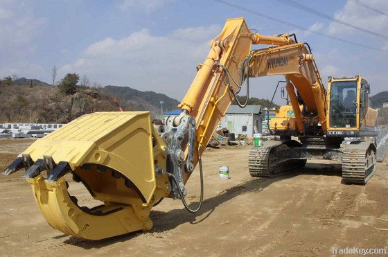 Excavator Fixed Stone Grab