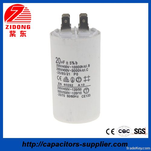 polypropylene film material capacitor for motor running CBB60 capacito