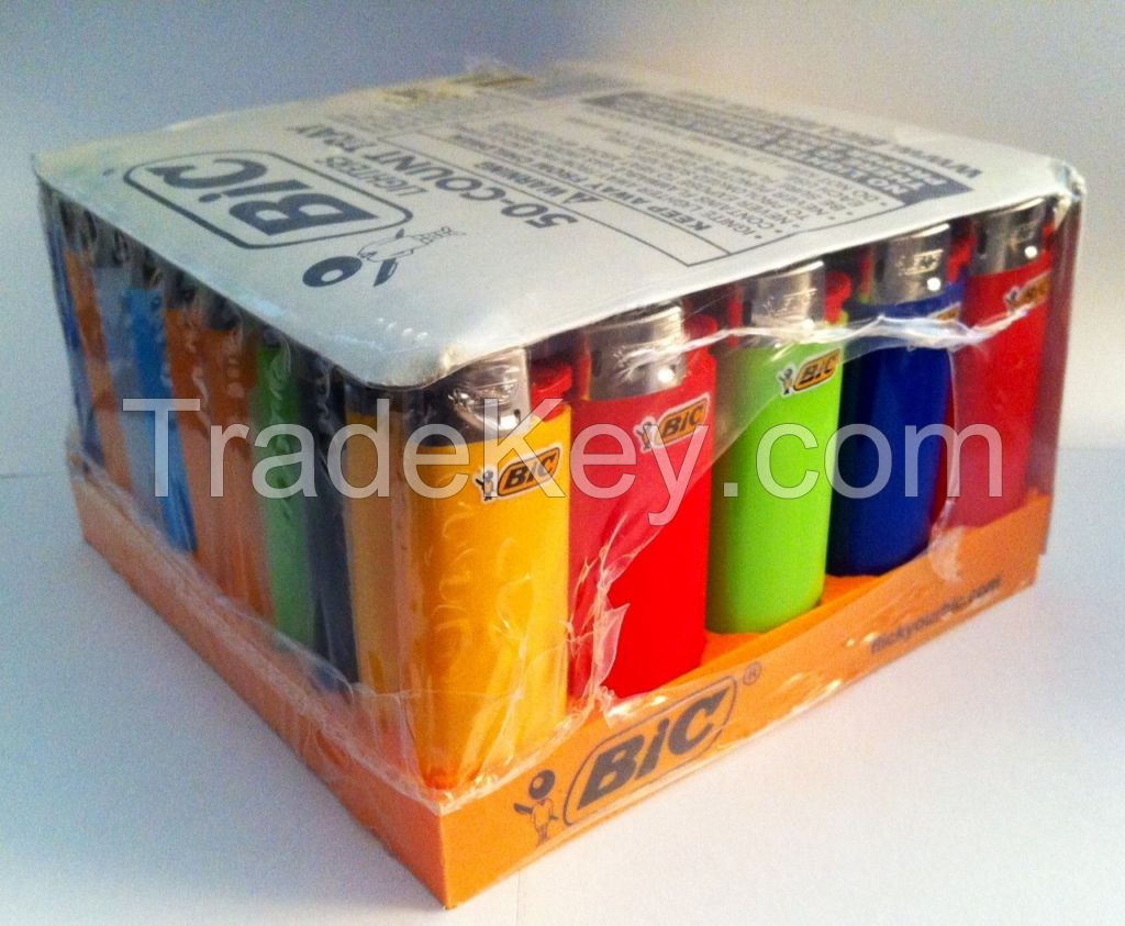 BIC Lighters, Disposable or Refillable like Big Bic Lighters / colored refill lighter gas