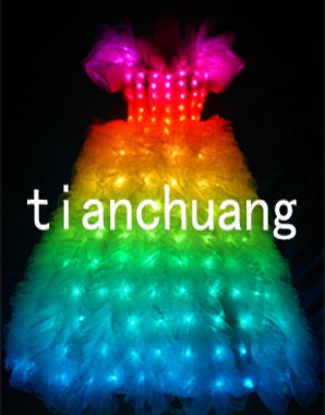 LED Light Princess-Style Wedding Dress