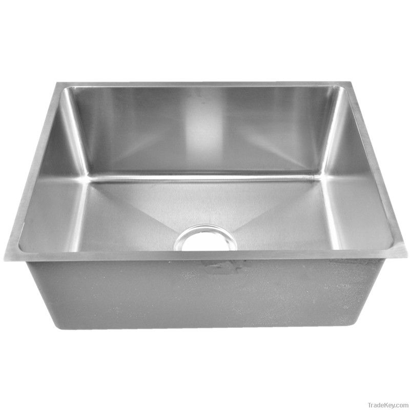 Stainless steel single bowl sink