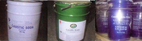 Caustic Soda Barrels