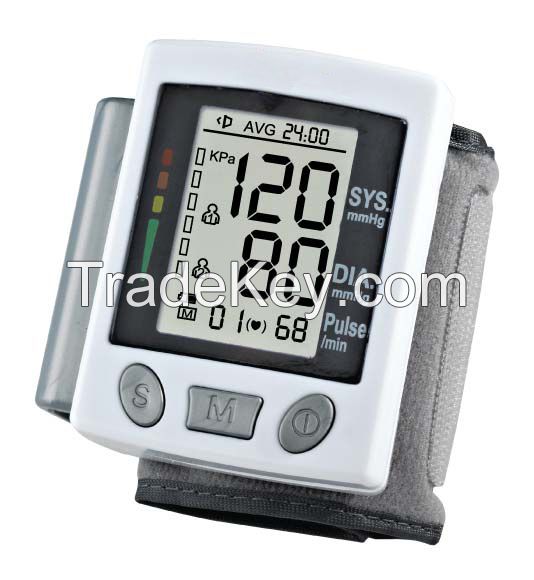 wrist digital Large LCD screen personal blood pressure monitor EA-BP61A