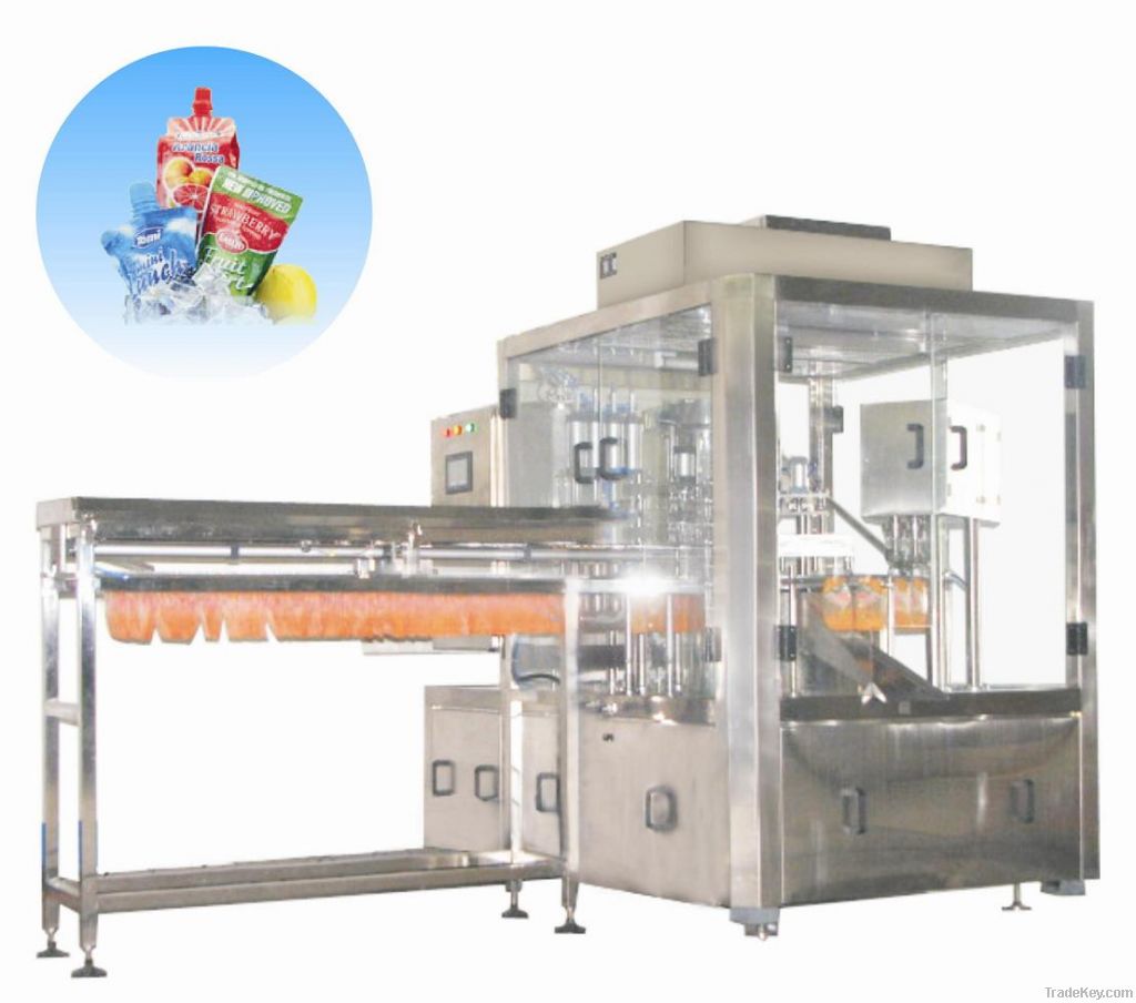 Automatic filling and capping machine