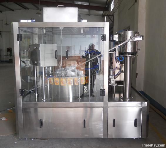 Automatic filling and capping machine