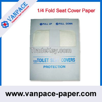 1/4 fold toilet paper/disposable paper/seat cover paper for home