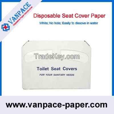 1/2 fold toilet paper/disposable paper/seat cover paper for hotel