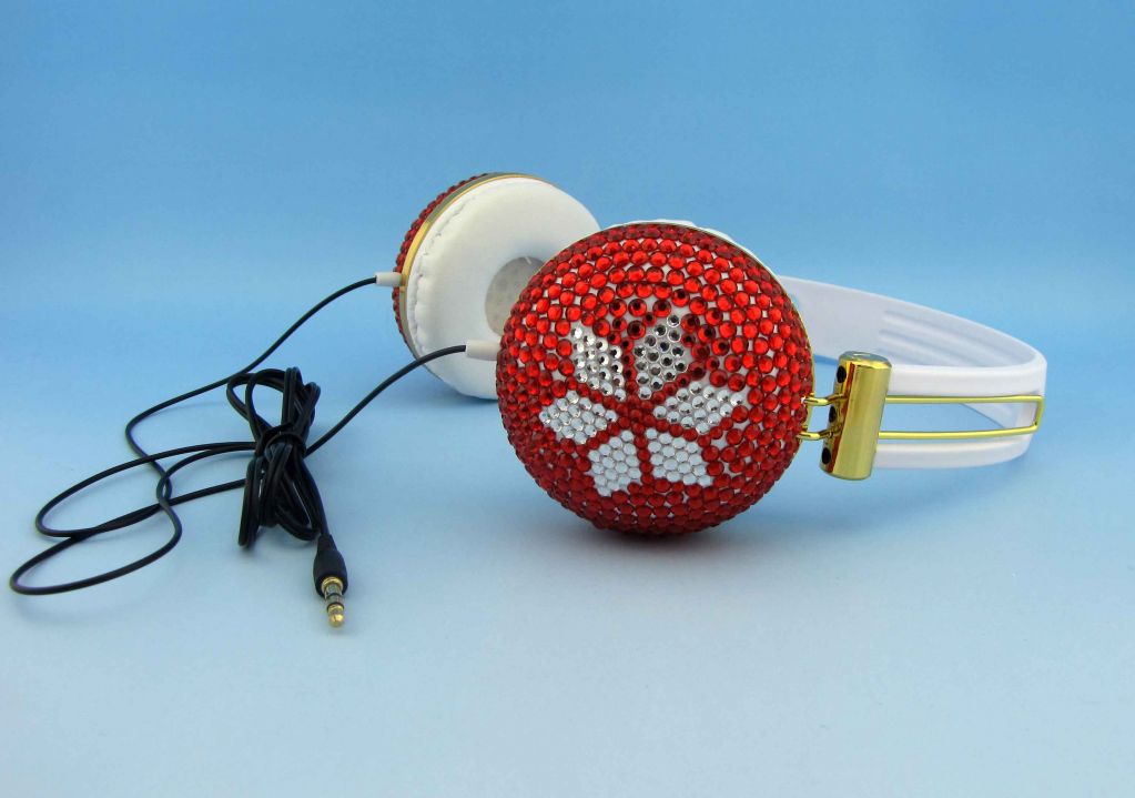 diamond fashionable headphone high-quality headphone for mp3/mp4/pc