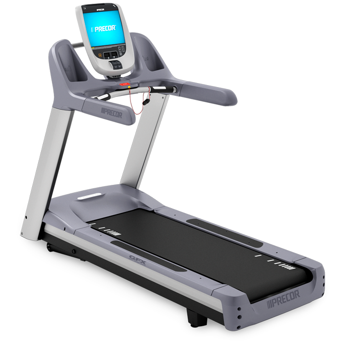 Precor TRM 885 Treadmill - P80 15" Touchscreen TV Console for iPod 