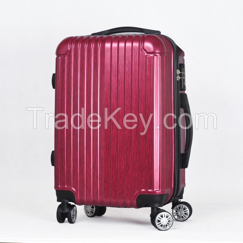 Factory customized 20'' 24'' 28'' Size Hard-shell Abs + Pc Trolley Luggage