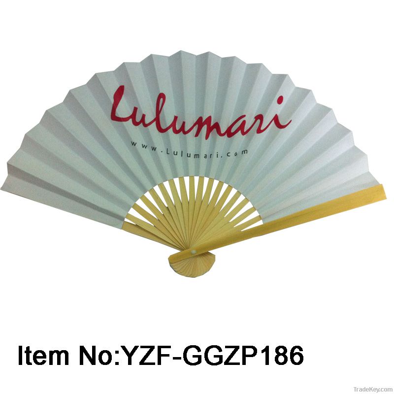 Paper folding fans made of bamboo for holiday gifts