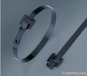 Stainless Steel Epoxy Coated Cable Tie releasable type