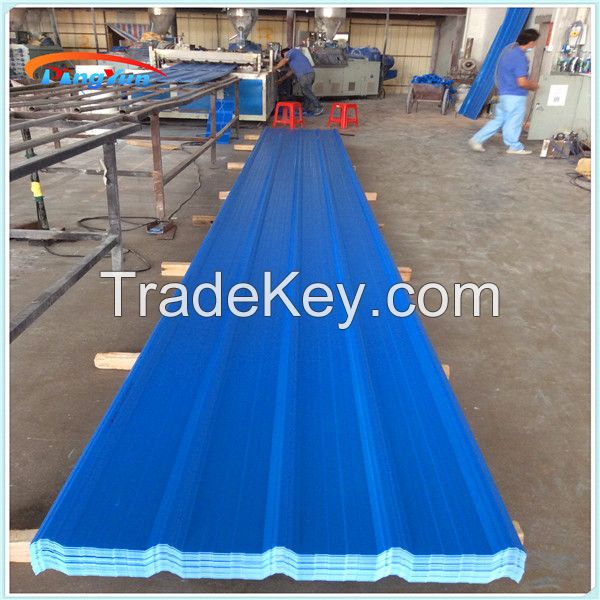 Heat resistant Carbon Fiber UPVC roof tile For Warehouse