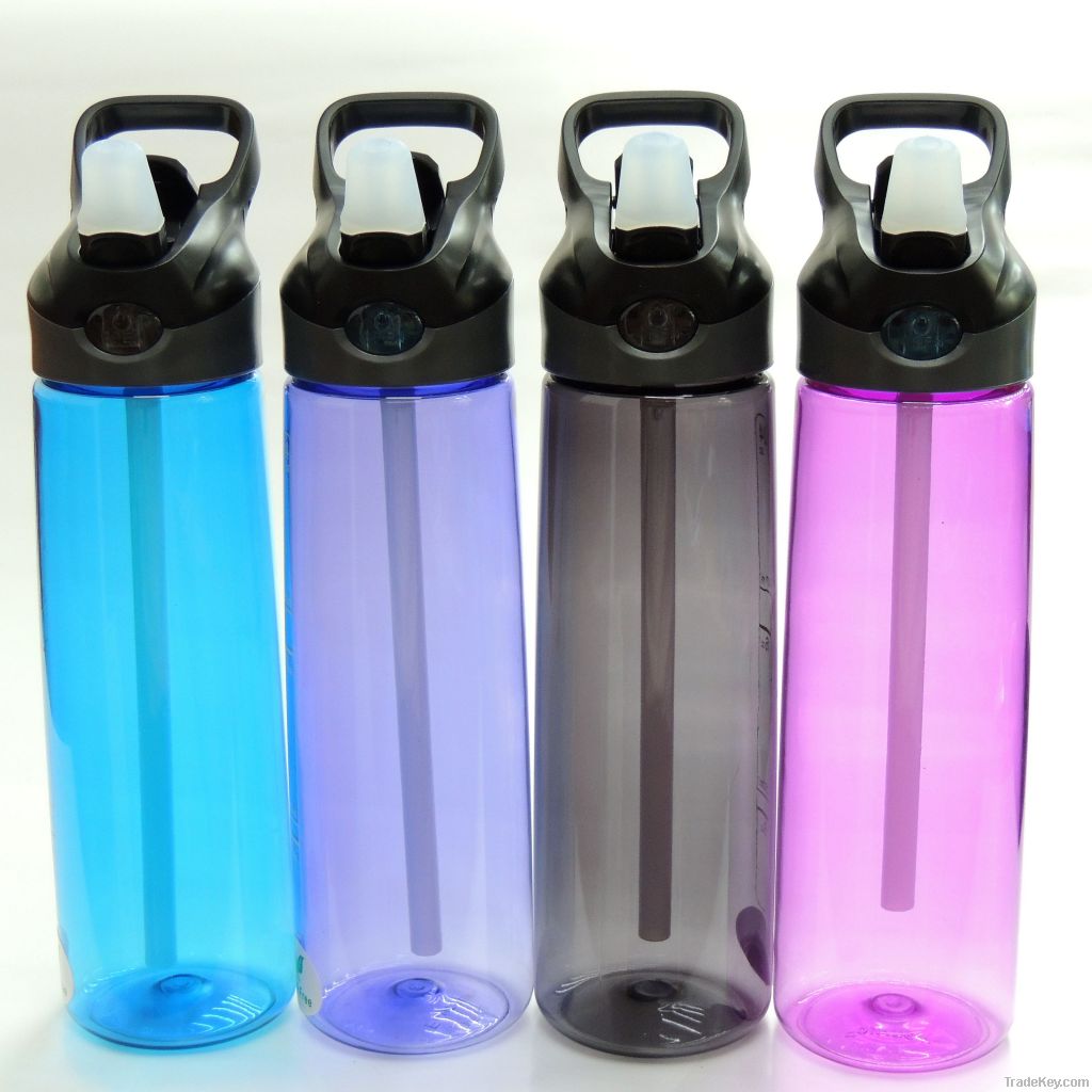 700ml PCTG plastic water bottle with straw, BPA free, FDA