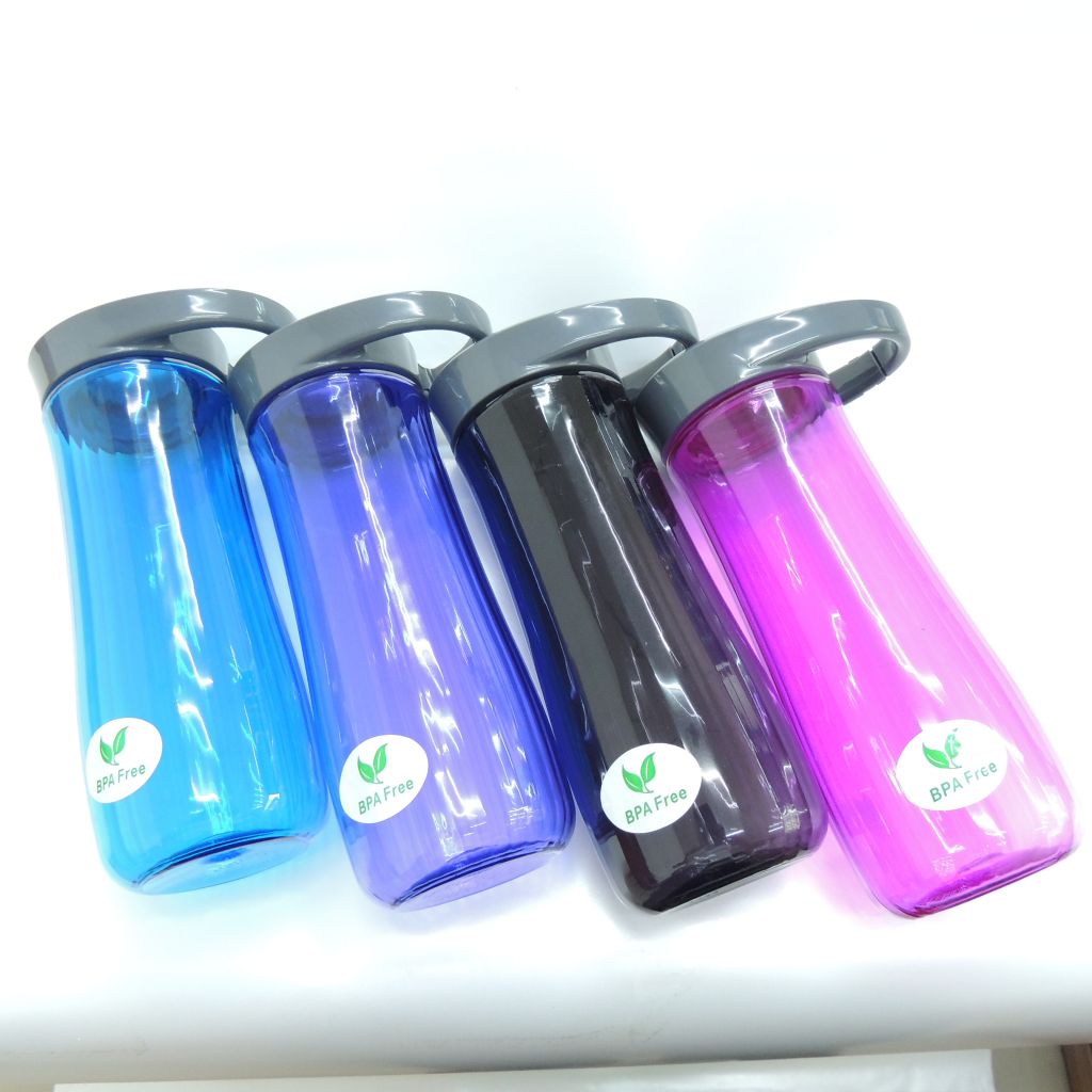 550ml PCTG plastic water bottle with straw, BPA free, FDA