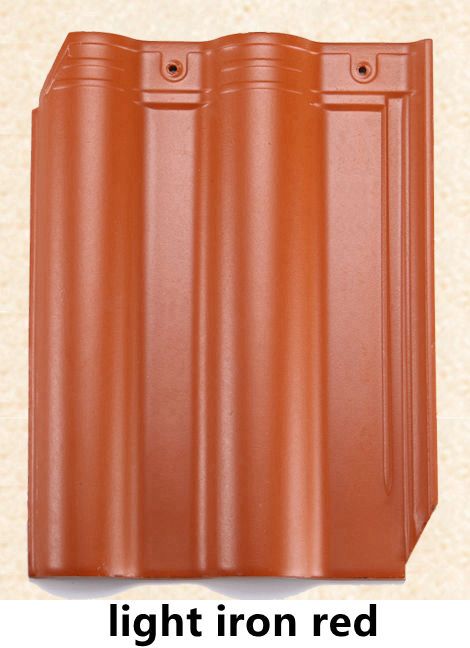 300x400mm ceramic roof tile-iron red