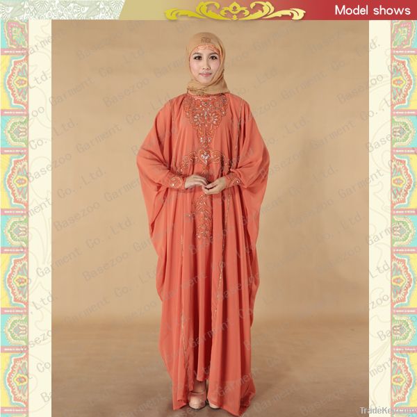 fashionable butterfly muslim kaftan for women