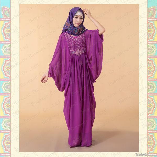 MF17395 women muslim design kaftan Moroccan