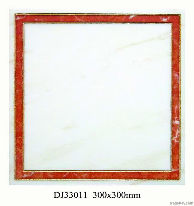 Decorative ceramic polished golden tile 300X300MM