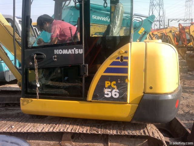 Used Small Excavator, Komatsu PC56-7 Excavator