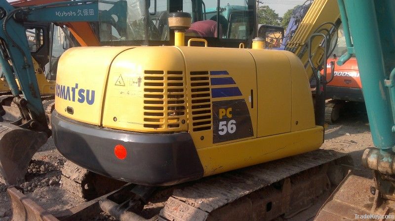 Used Small Excavator, Komatsu PC56-7 Excavator