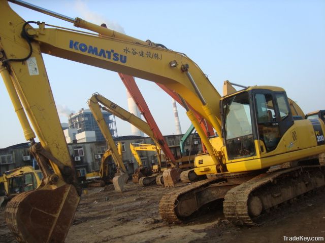 Used Komatsu Excavator, Komatsu PC200-7 Excavator, Excavators