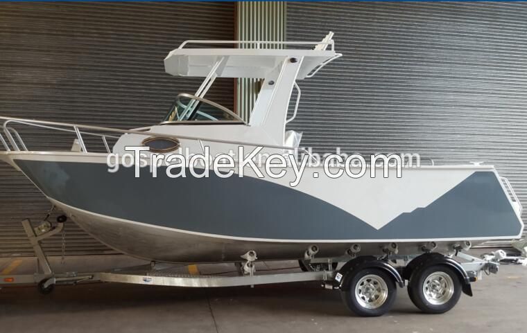 aluminum fishing boat 6.25m yatcht CE certificate