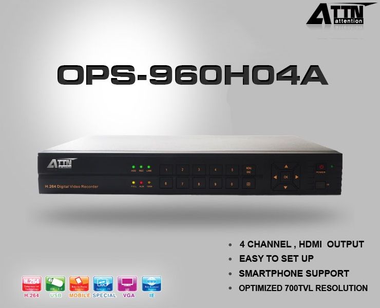 ATTN 4-Channel DVR [OPS-960H04A]