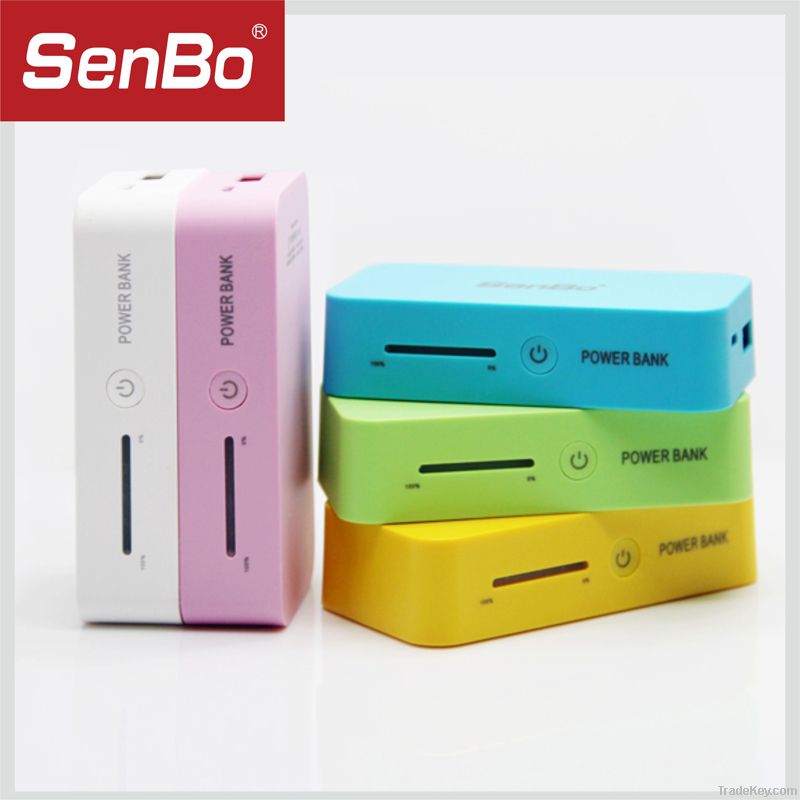 2013 Senbo New Portable  Power Bank 5200mah