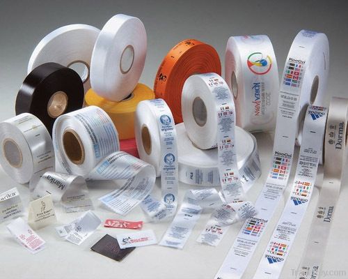 SATIN LABEL, POLYESTER LABEL, BARCODE LABEL