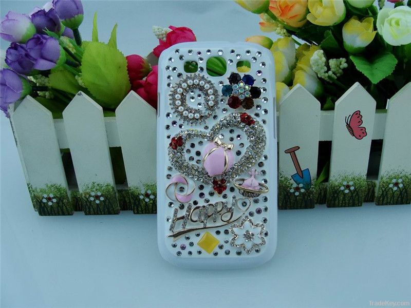 3D Style Customized Cell Phone Cases Using Crystal Rhinestone Acrylic