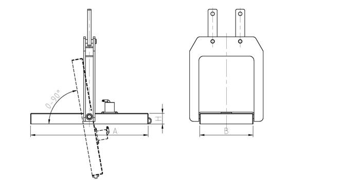 Electro Permanent Lifting Magnet for Tilting Handling