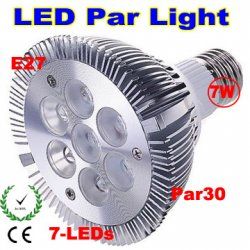 7W led Par30 light with 7 leds lights 85~265V