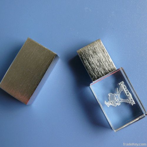 Crystal flash memory with your special logo printing inside