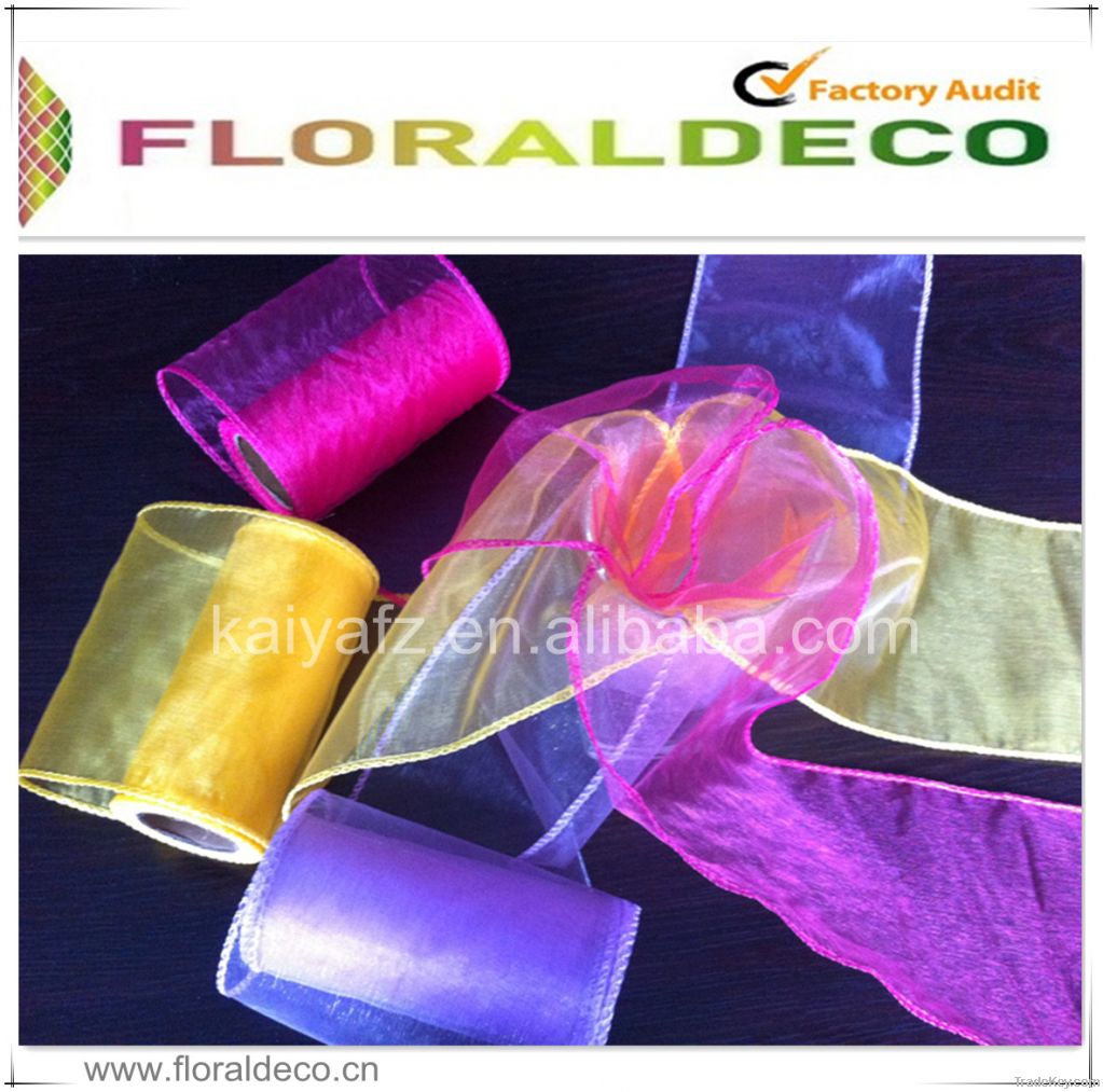 sheer organza rolls