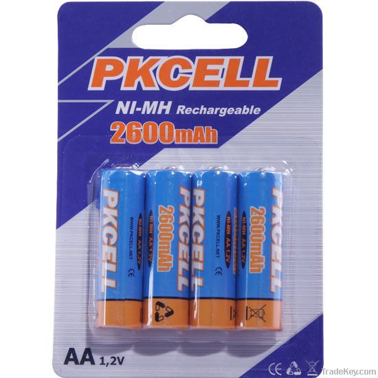 NiMH AA 2600mAh Rechargeable battery