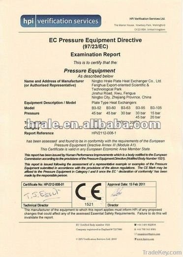 Brazed plate Heat Exchanger