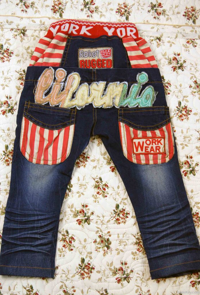 Kids Black Blue Jeans