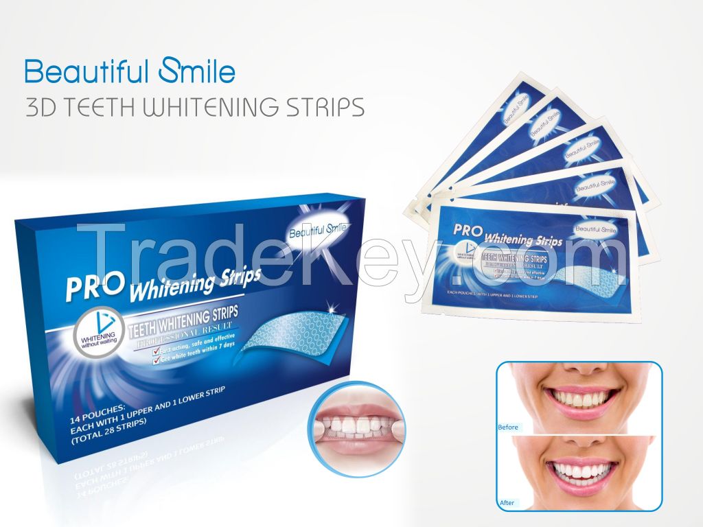 ce european standard 3D teeth whitening strips 