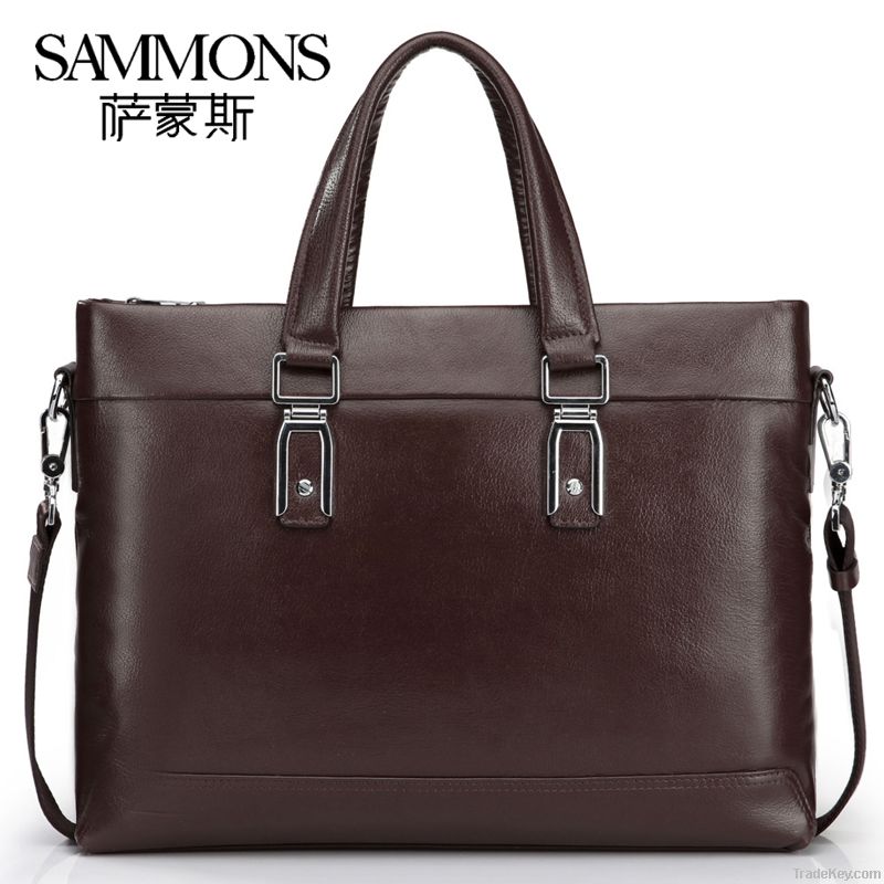 100% Genuine leather men business handbag, Shoulder Bag B1033