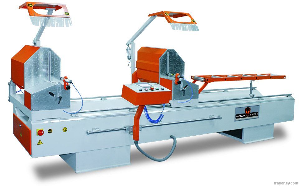 Double Head PVC Aluminium Cutting Machine Touch Screen