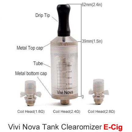 Big Capacity Vivi Nova Vaporizer/Clearomizer (vivi Nova)