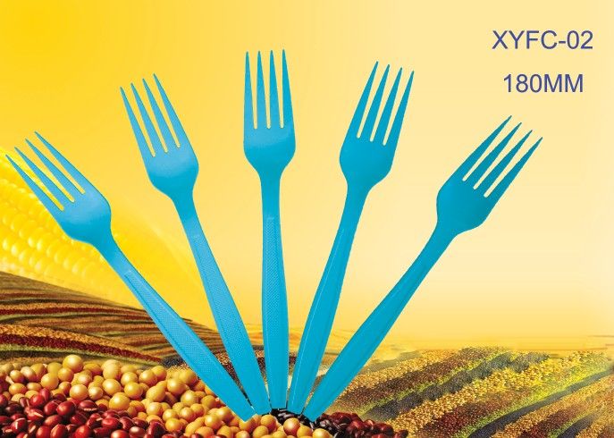 100 %nature Degradable ecofriendly disposable fork:XYFC-02