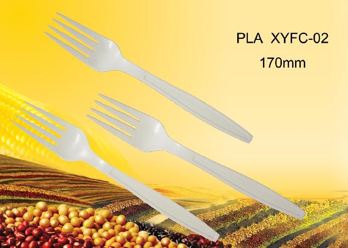 100 %nature Degradable ecofriendly disposable fork:XYFC-02